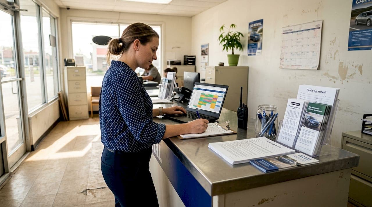 Vehicle reservation system guide for car rental businesses