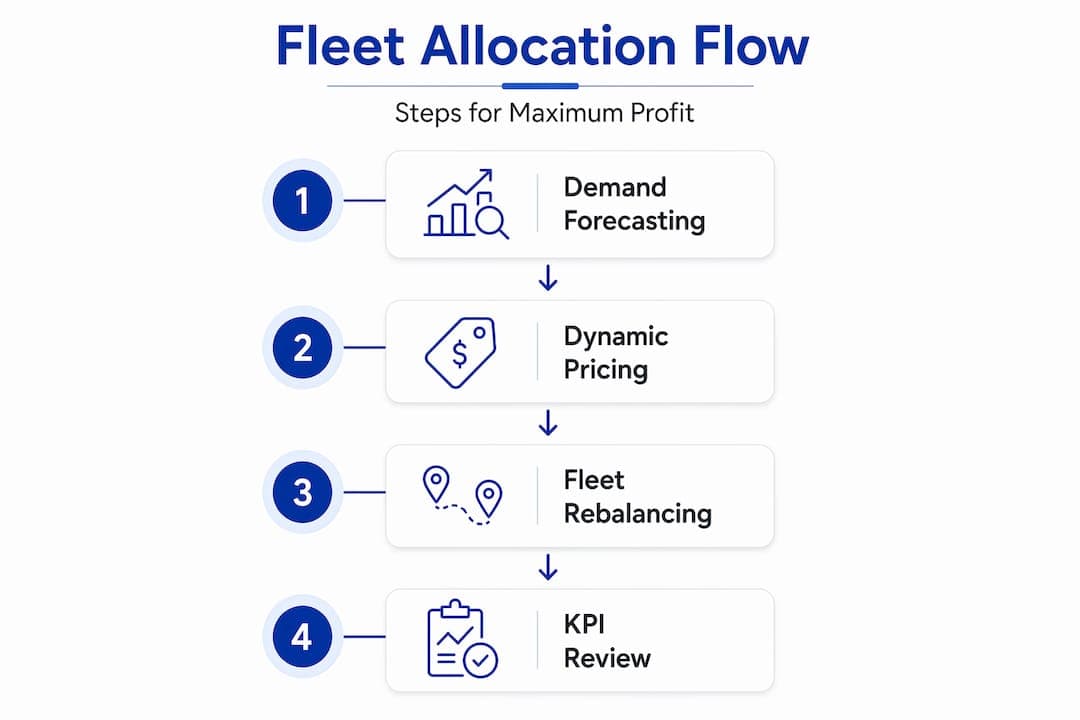 Infographic shows core steps for fleet allocation