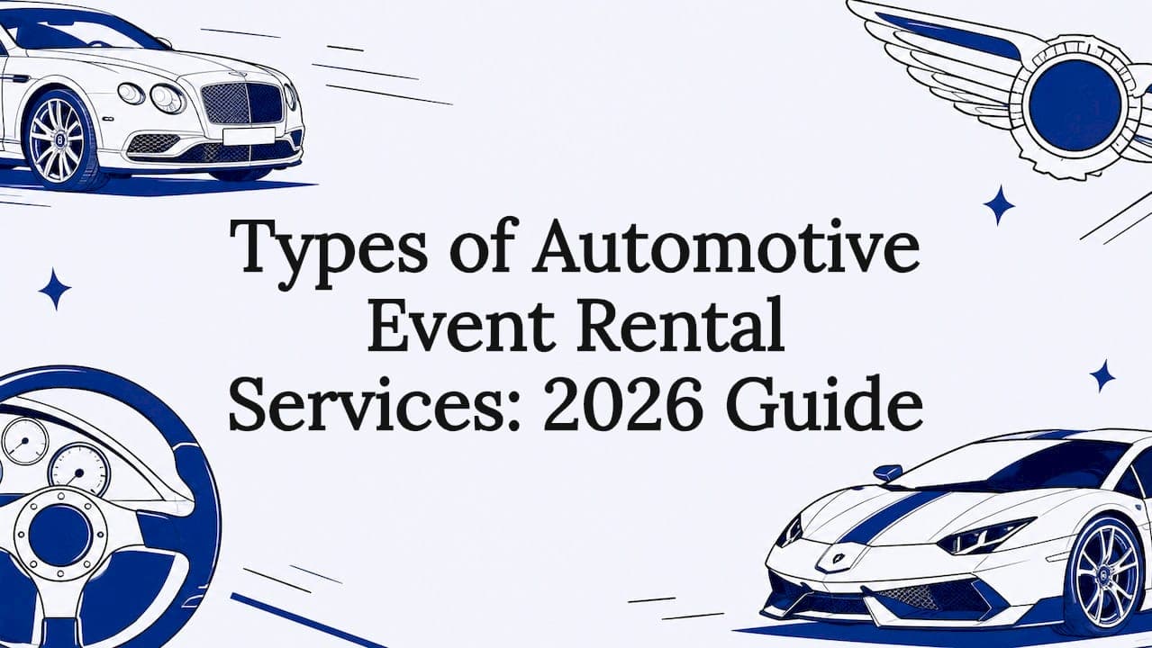 Types of Automotive Event Rental Services: 2026 Guide