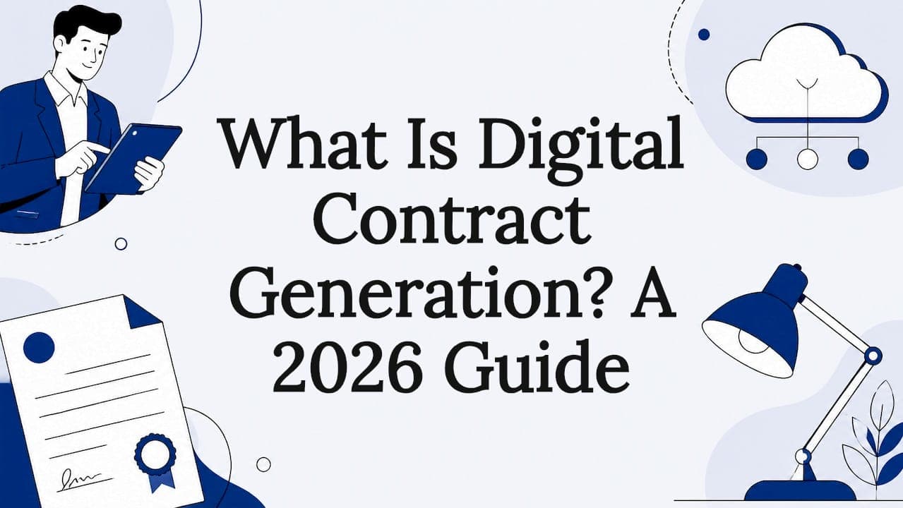 What Is Digital Contract Generation? A 2026 Guide