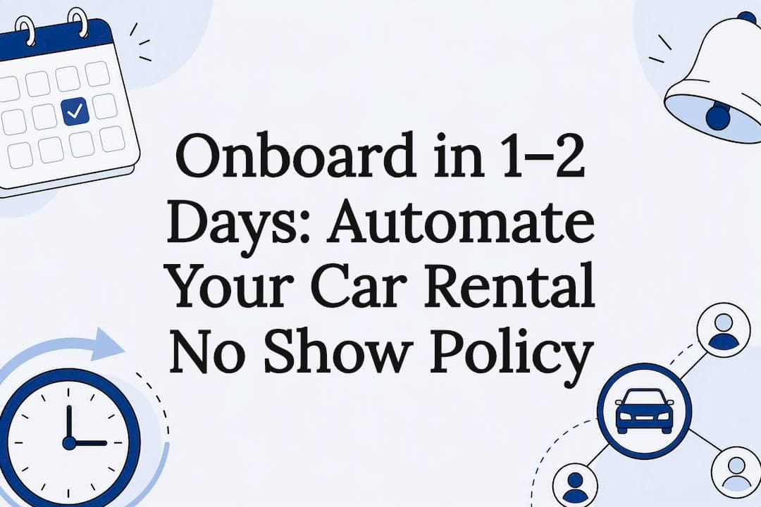 Onboard in 1–2 Days: Automate Your Car Rental No Show Policy