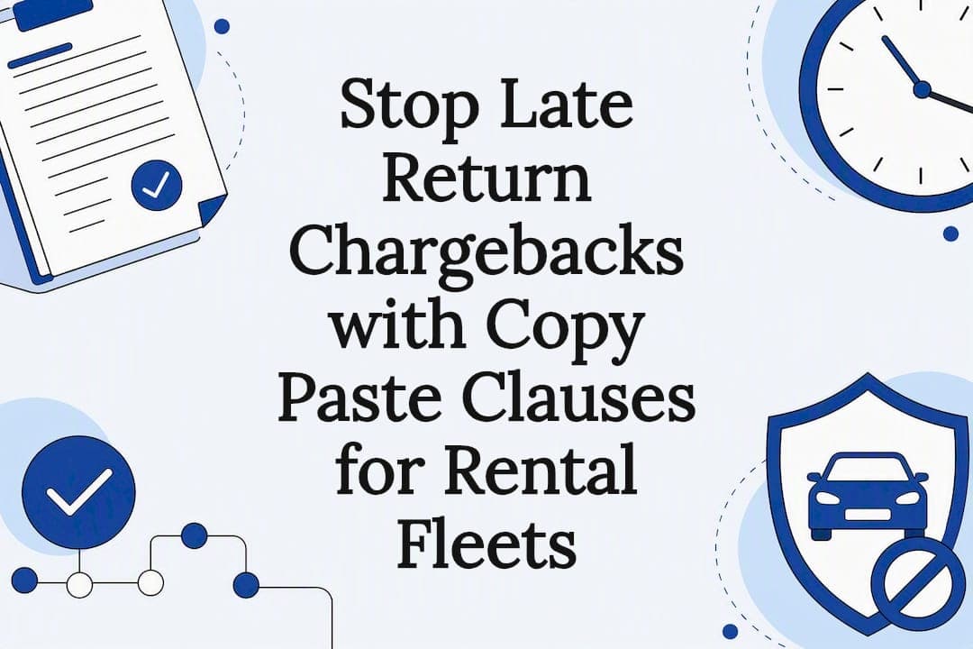 Stop Late Return Chargebacks with Copy Paste Clauses for Rental Fleets