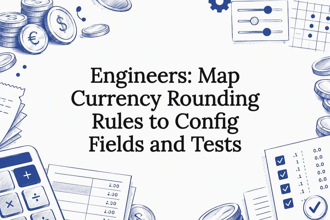 Engineers: Map Currency Rounding Rules to Config Fields and Tests